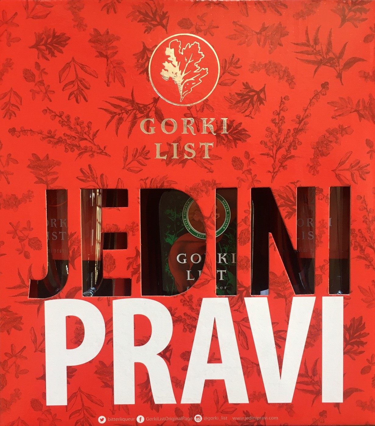 GORKI LIST 0,7 l + 2 ČAŠE - Cugaklik